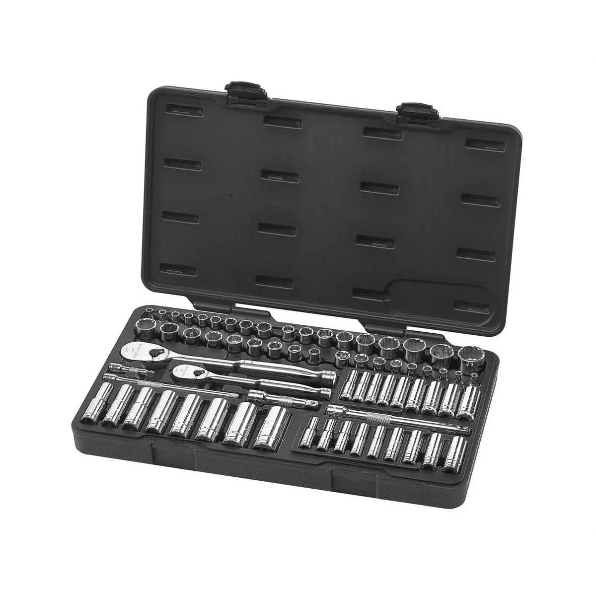 GEARWRENCH 83000, 1/4 & 3/8 Chrome Finish Socket Wrench & Set, 68 Piece