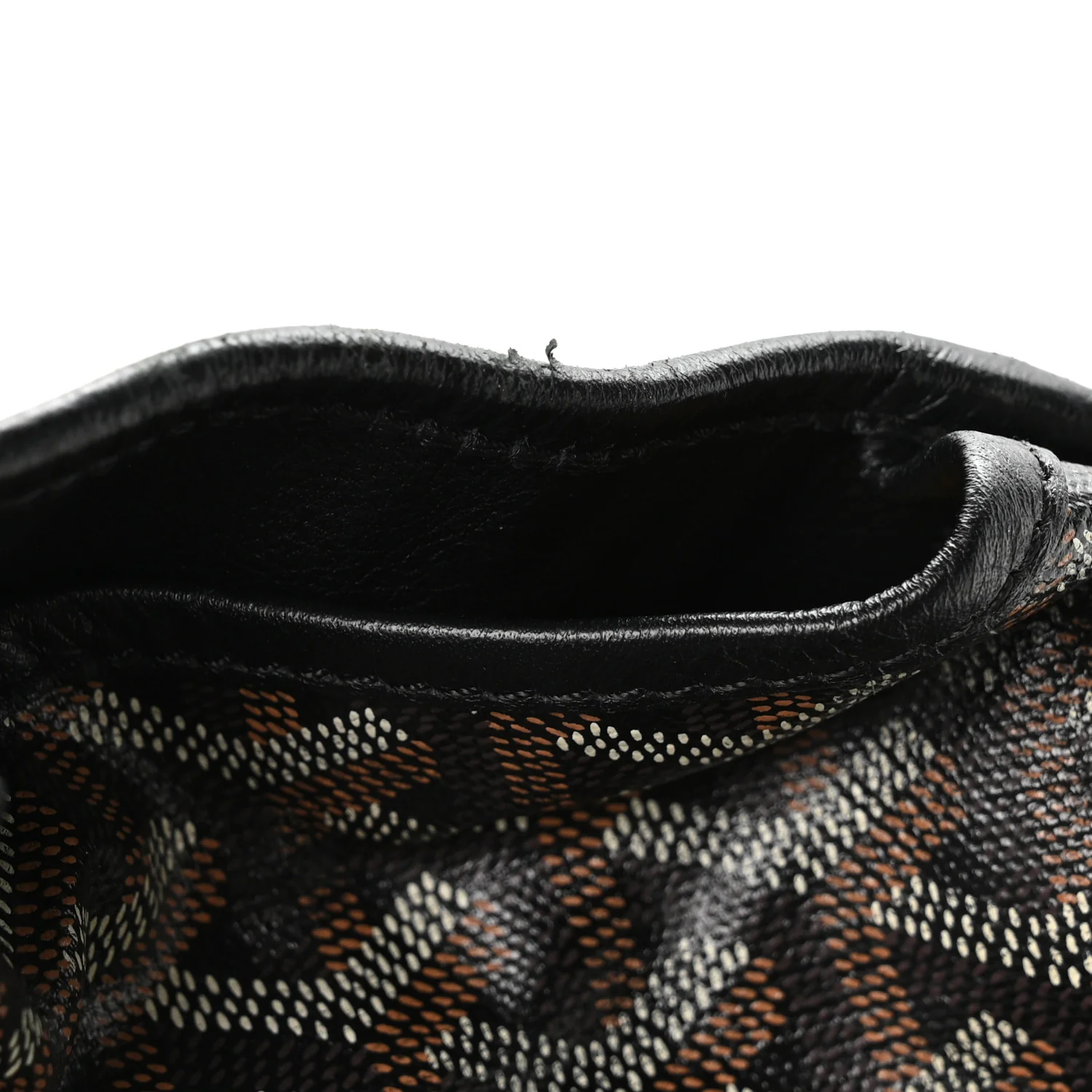 Goyardine Saint Leger Soft Briefcase Backpack Black