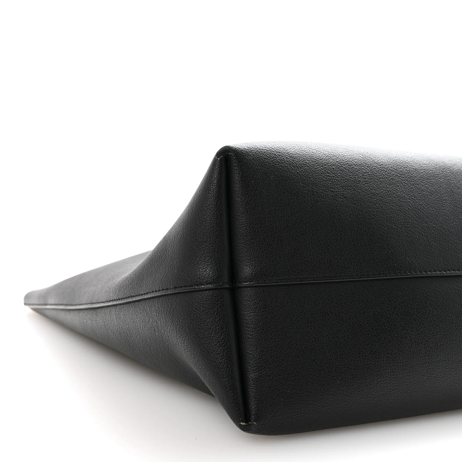 Calfskin Large Shopping Tote Black