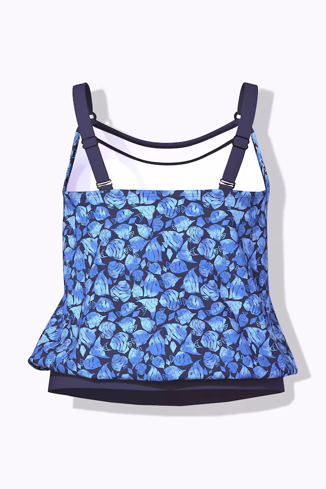 Angelfish Elastic Hem Tankini Set