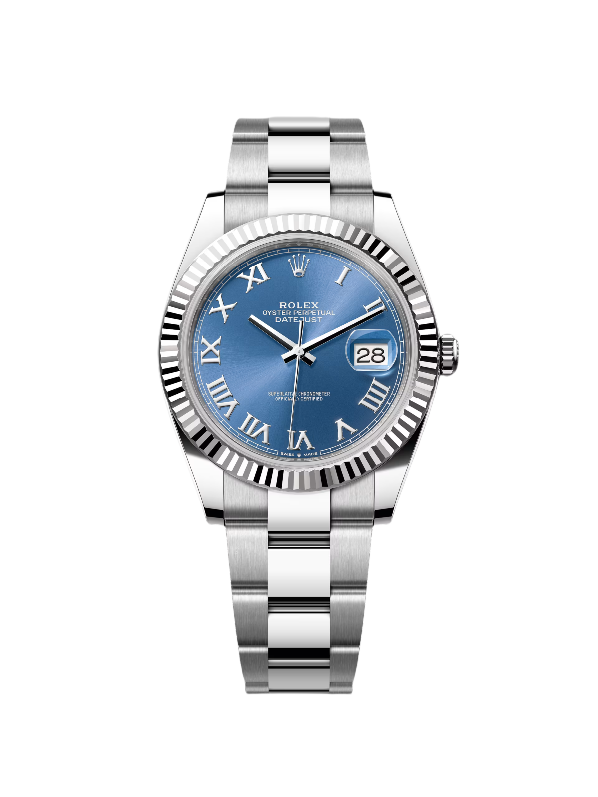 【Super Clone】RLX  Datejust 41mm 126334 Blue Roman Oyster Stainless Steel Men’s Watch