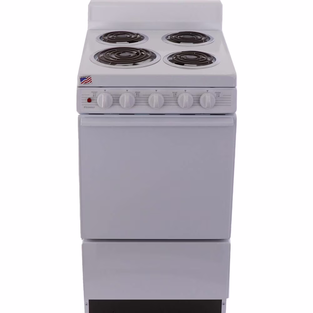 Premiernbsp;2.4 Cu. Ft. White Freestanding Electric Coil Range