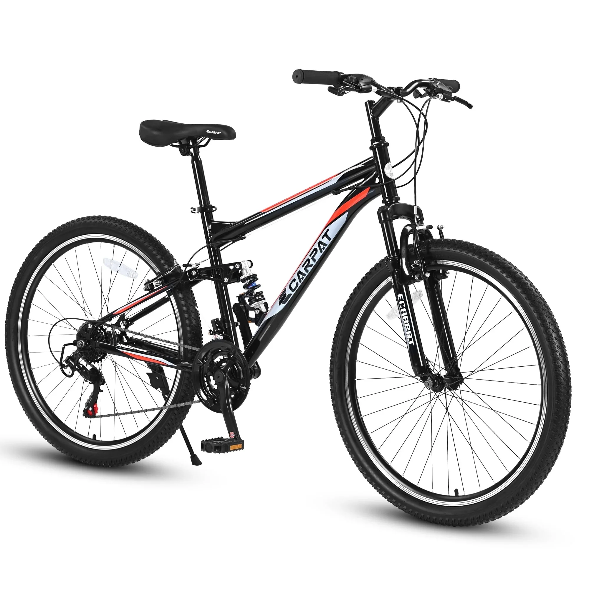 iYofe 26 inch Mountain Bike for Adult, 21-Speed Mountain Bicycle for Roadways, Front and Rear shock absorption, Height Adjustable