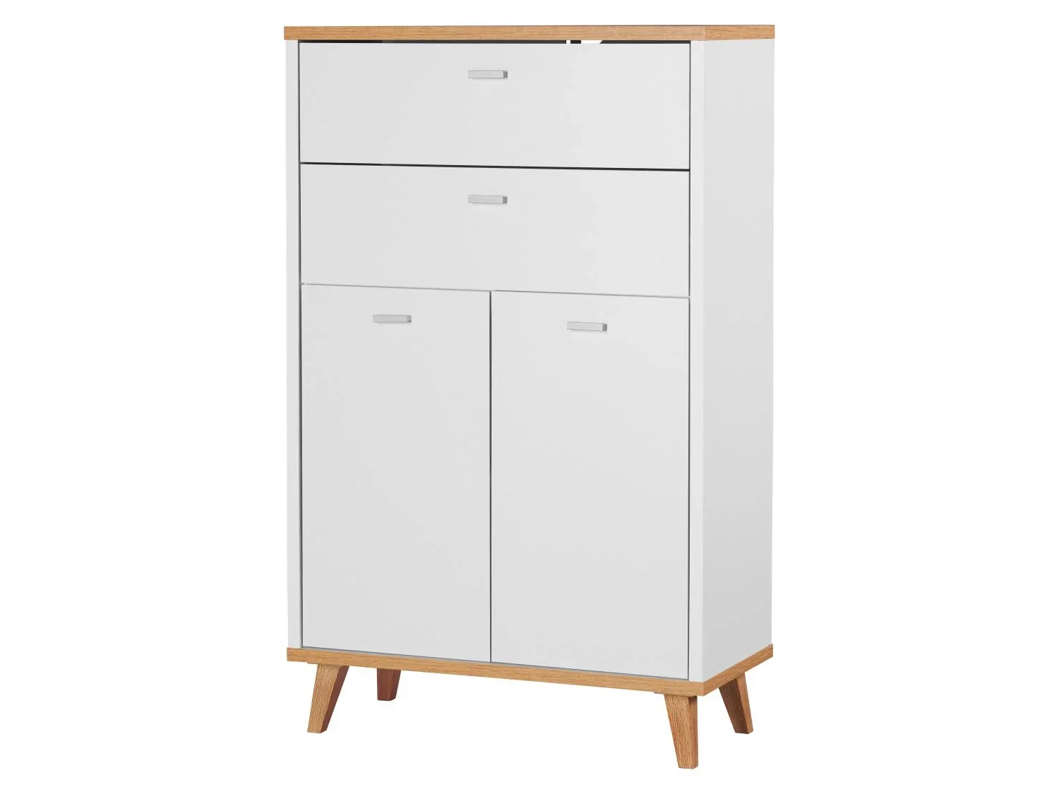 LIVARNO Meuble de salle de bains Corfu, 60 x 96 x 28 cm, blanc/imitation chne