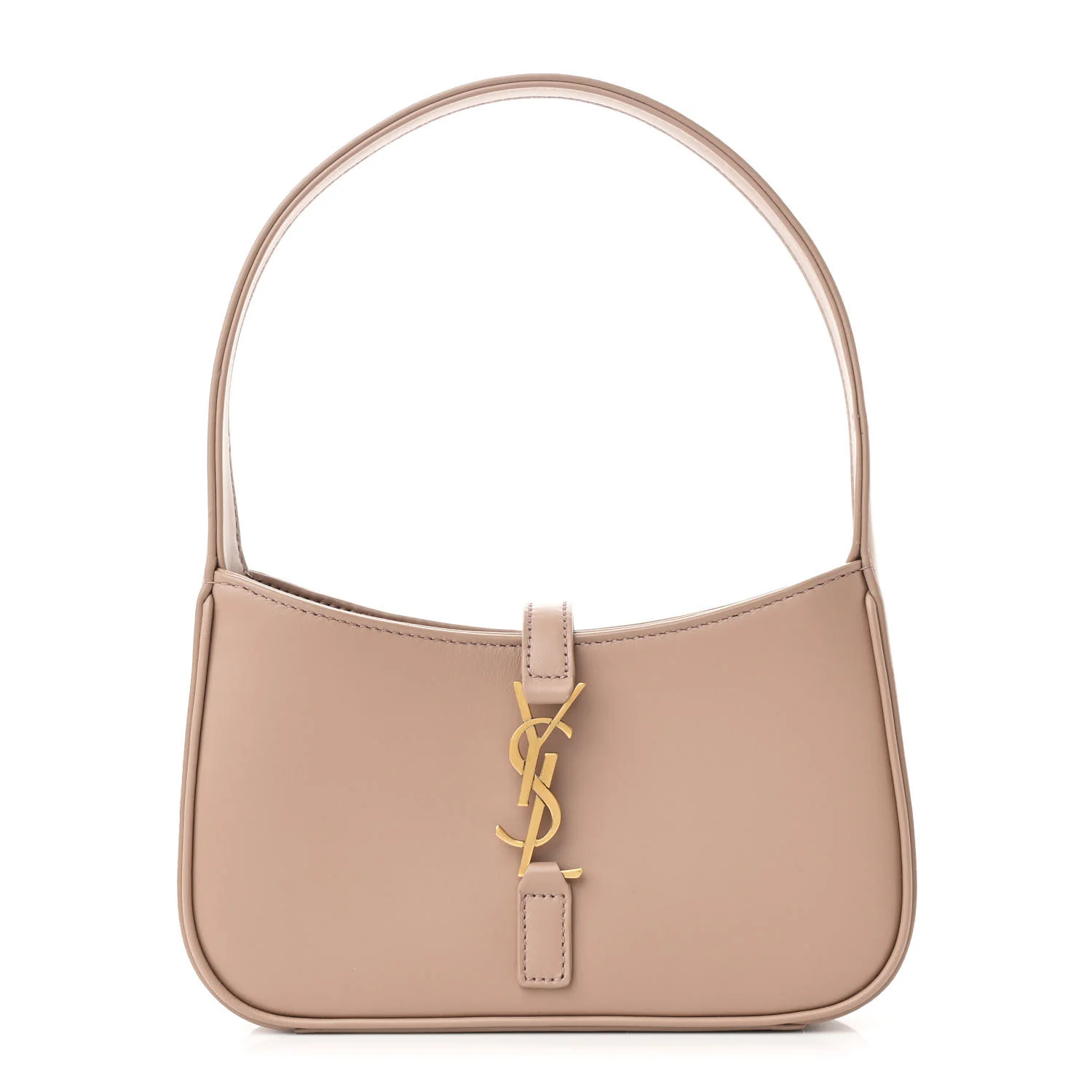 Smooth Calfskin Le 5 A 7 Mini Hobo Dark Beige