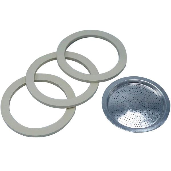 Pakning 6 kopper 3 stk + filterplate