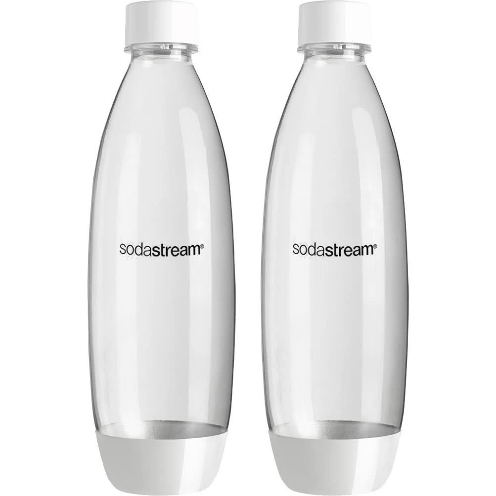SodaStream 1L Carbonating Bottle - 2pk - White