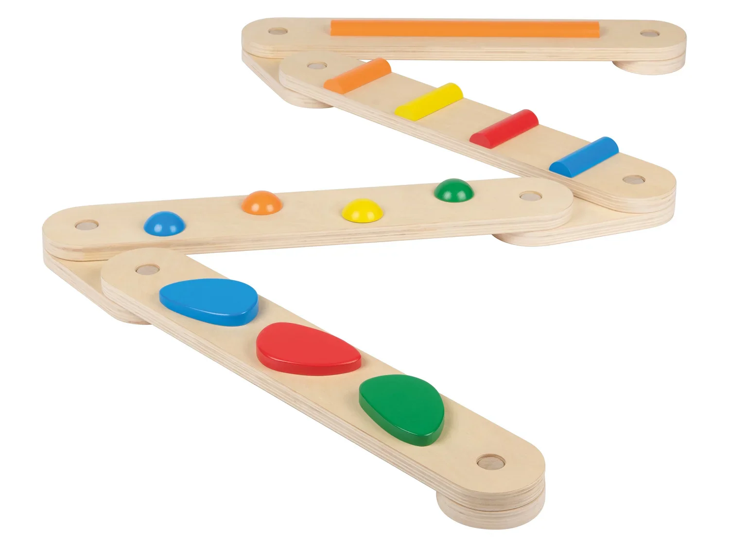 Playtive Jeu de poutres d'quilibre en bois, 9 pices