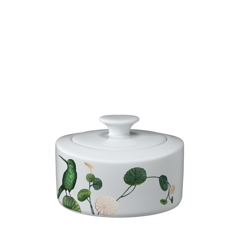Avarua Sugar bowl - Multi-colored, 9.9 oz, Premium Bone Porcelain