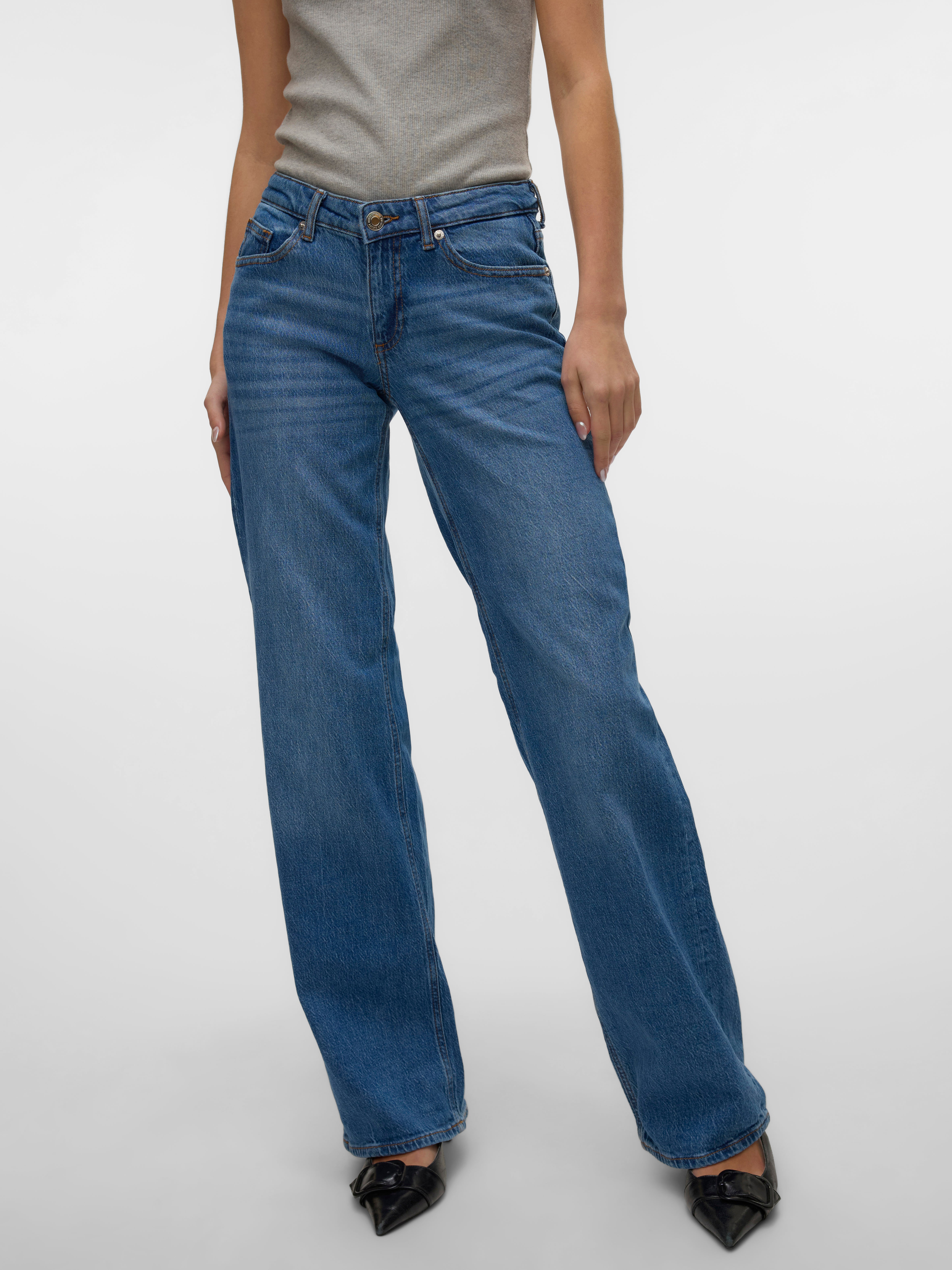 VERO MODA® VMVANESSA Low rise Wide Leg Fit Jeans