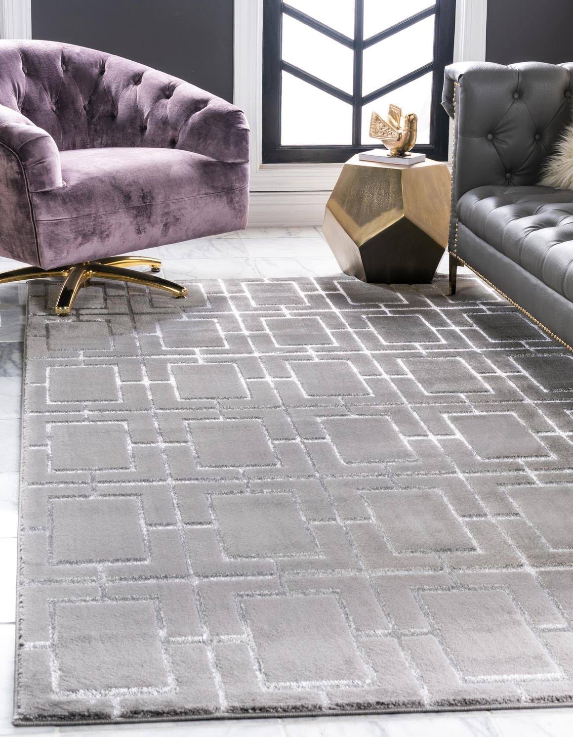 Marilyn Monroe Deco Glam Rug, Silver