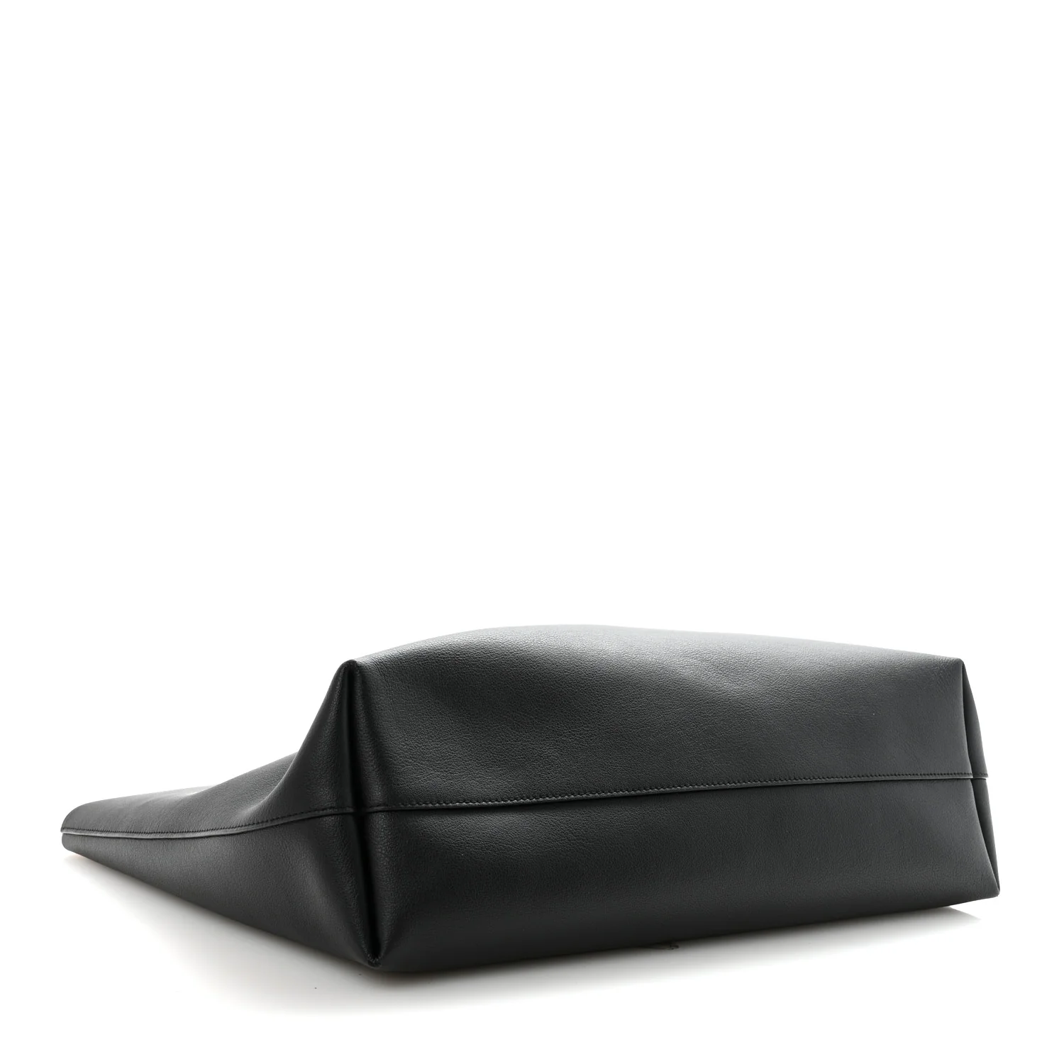 Calfskin Large Shopping Tote Black