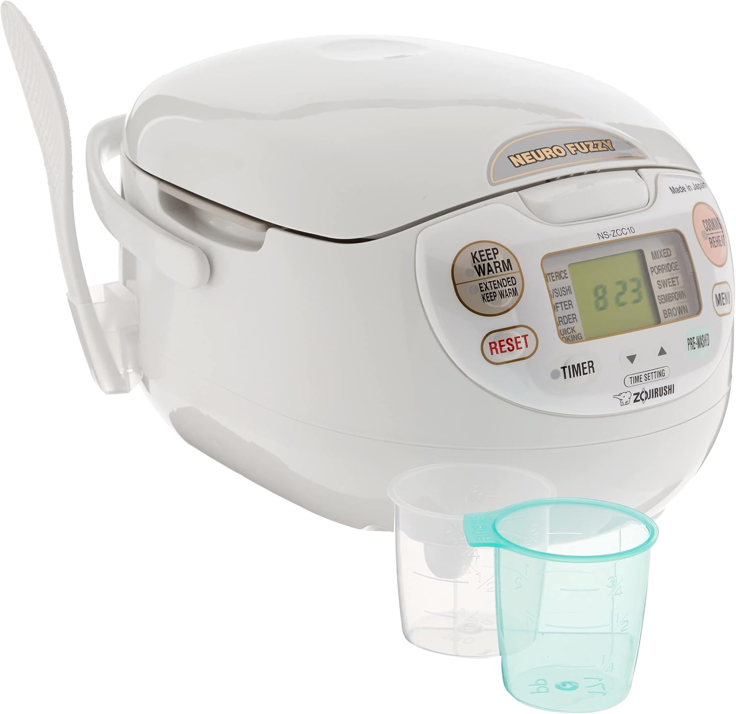 Zojirushi Ns ZCC10 Neuro Fuzzy Rice Cooker and Warmer (White)