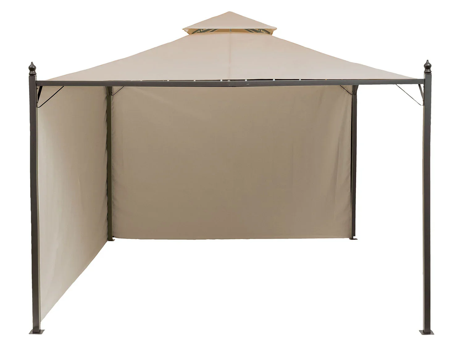 LIVARNO home Tonnelle de jardin, 2,95 x 2,95 x 2,6 m, beige/anthracite
