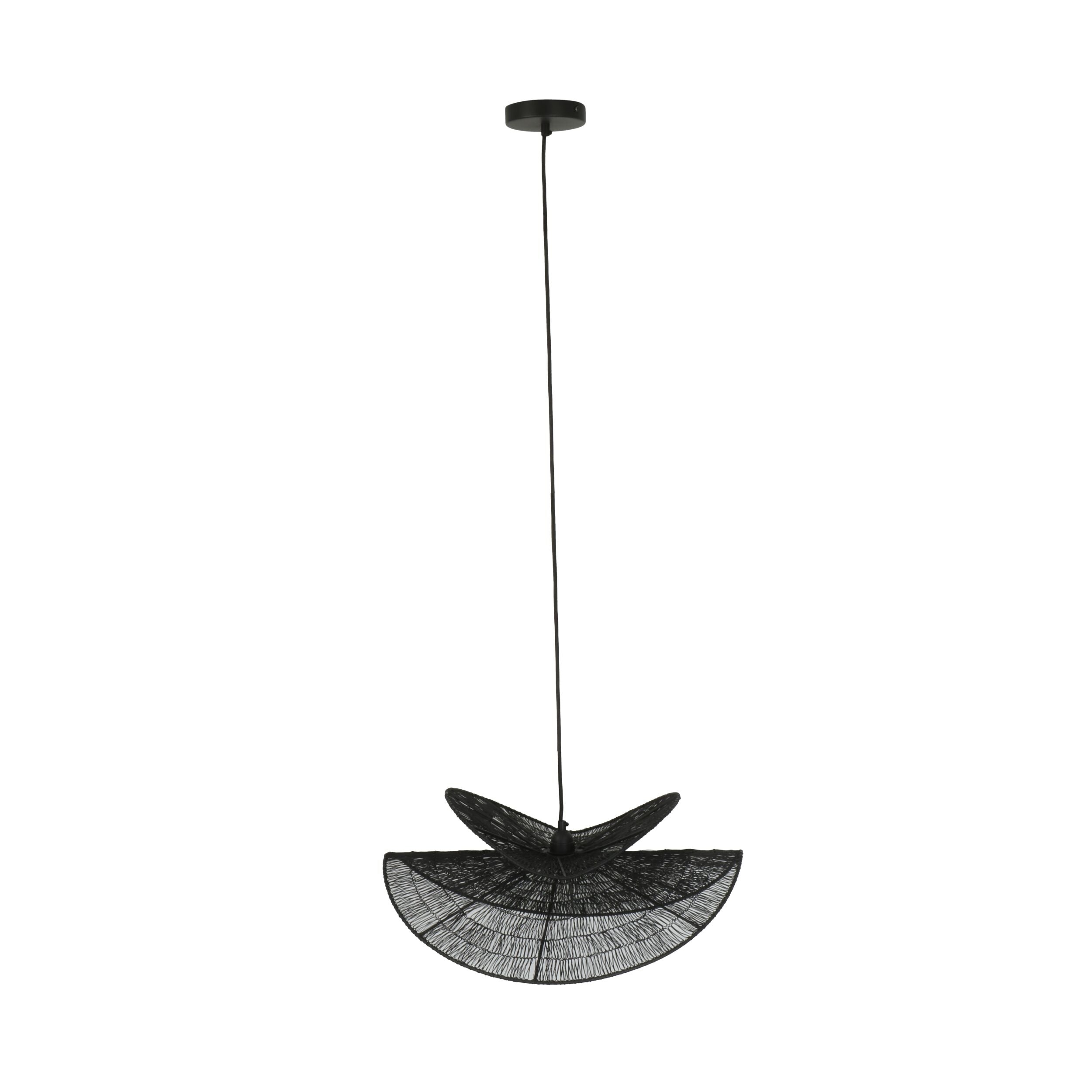 Orbit Metal Wire Pendant Black 55x48x25cm