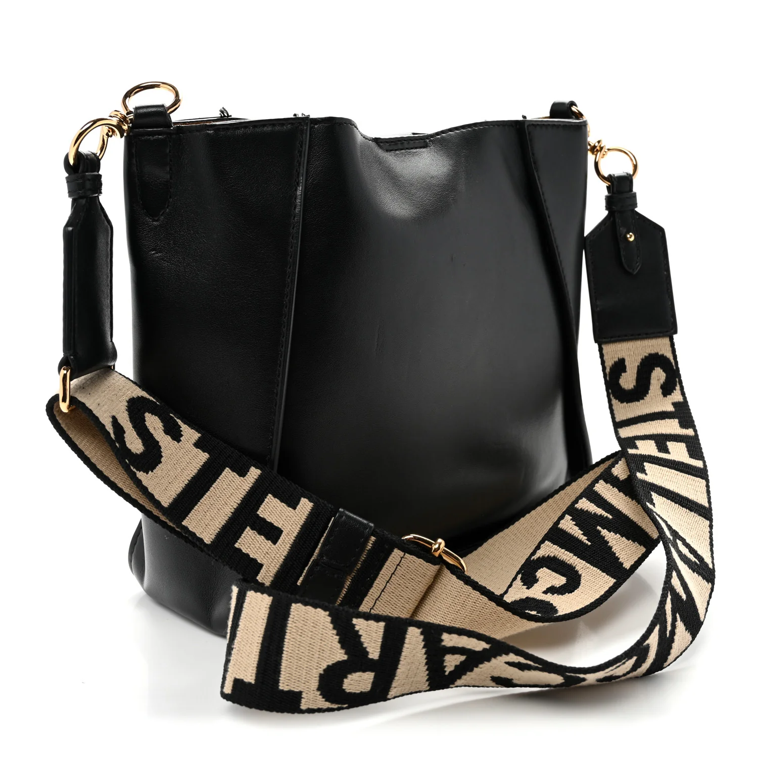 Eco Alter Nappa Perforated Logo Mini Crossbody Black