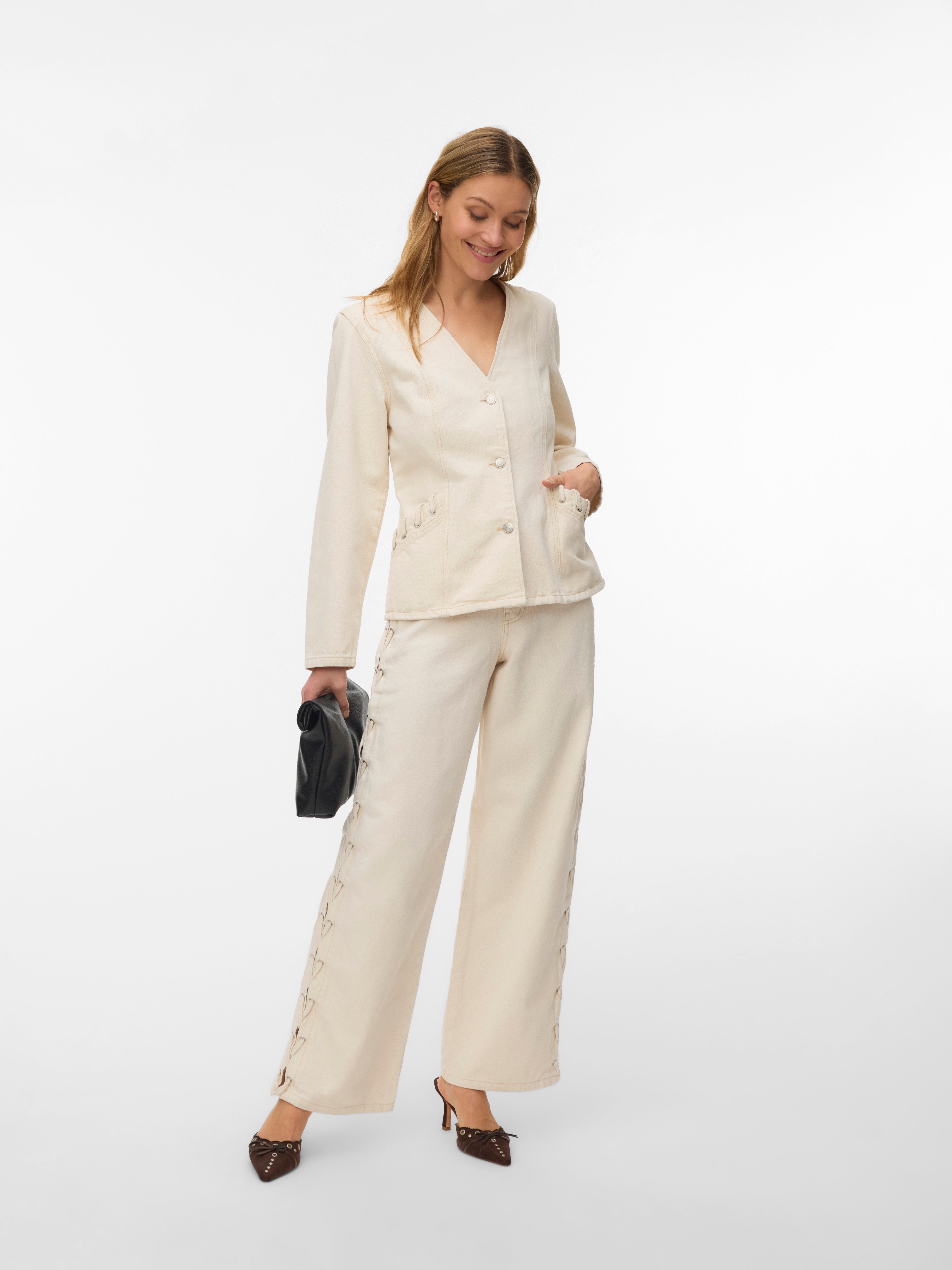 VERO MODA® VMRAE High rise Wide Leg Fit Jeans