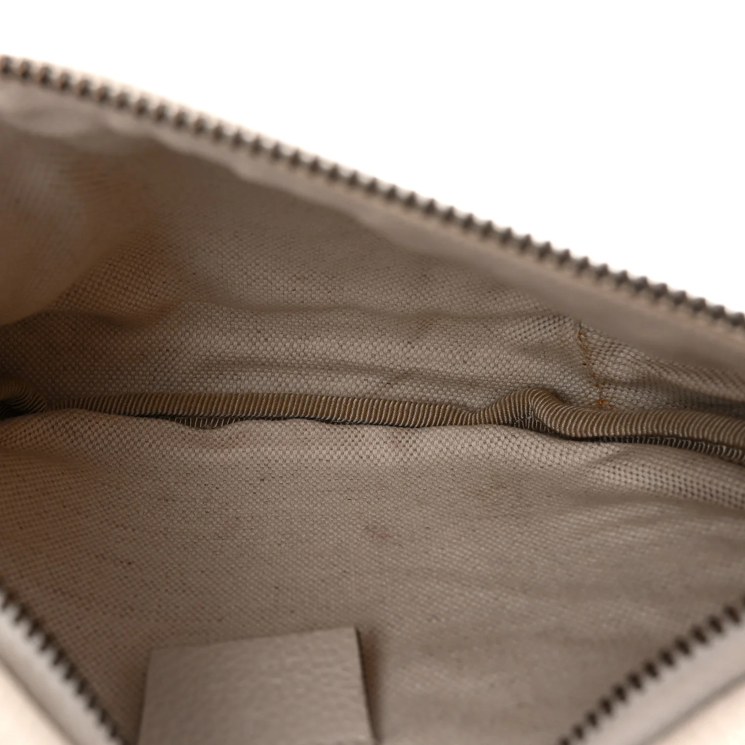 Grained Calfskin Small Logo Belt Bag White