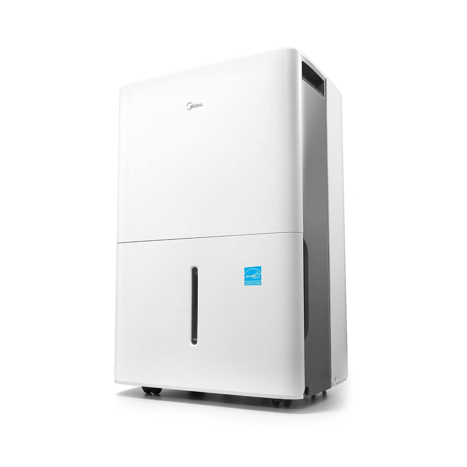 MIDEA MAD35C1ZWS Dehumidifier for up to 3000 Sq Ft with Reusable Air Filter, Ideal for Basement, Bedroom, Bathroom, 35 Pint