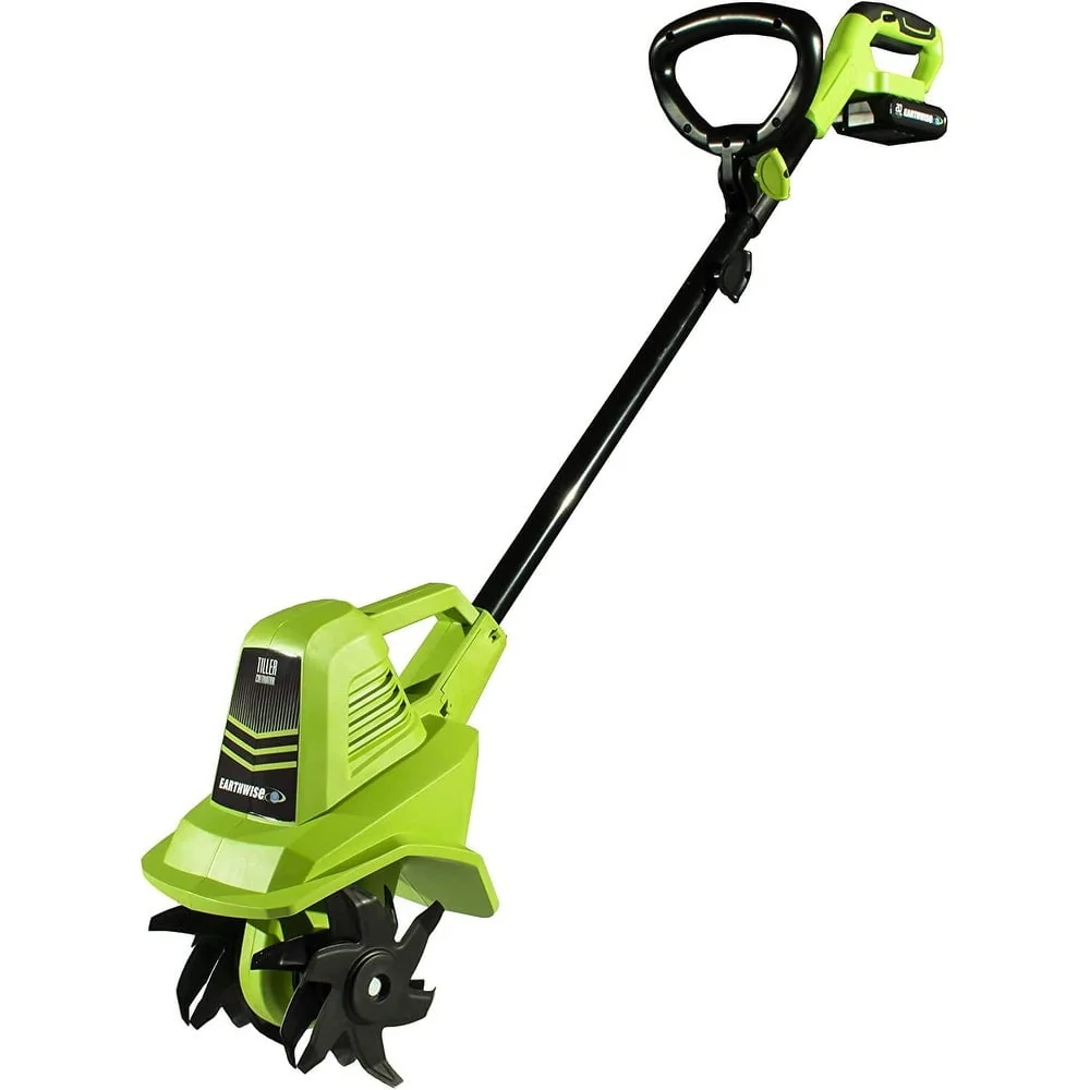 Earthwise 20 - Volt 7.5 - Inch Cordless Electric Garden Tiller Cultivator
