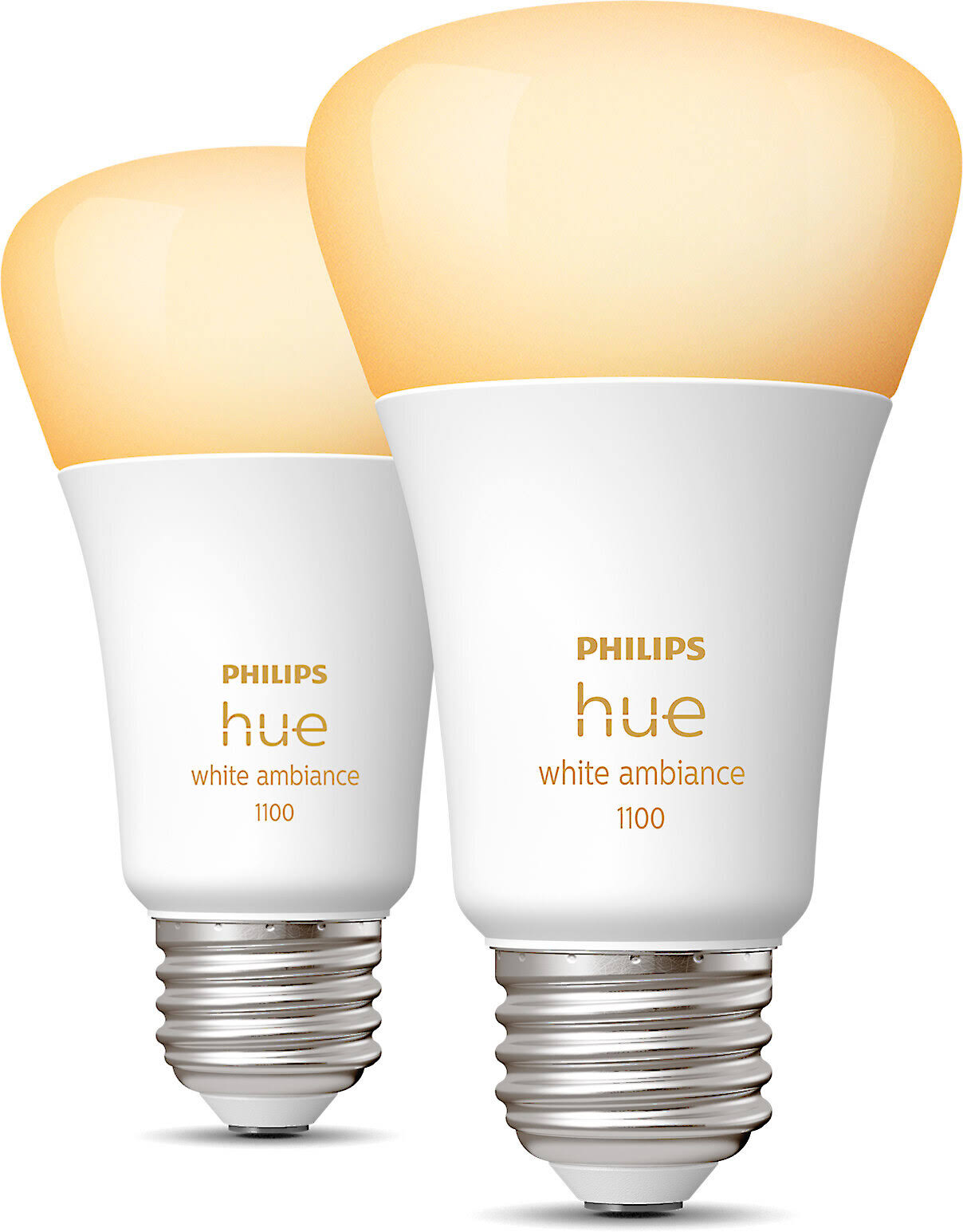 Philips Hue 563346 White Ambiance A19 Smart LED Bulbs (2-Pack)