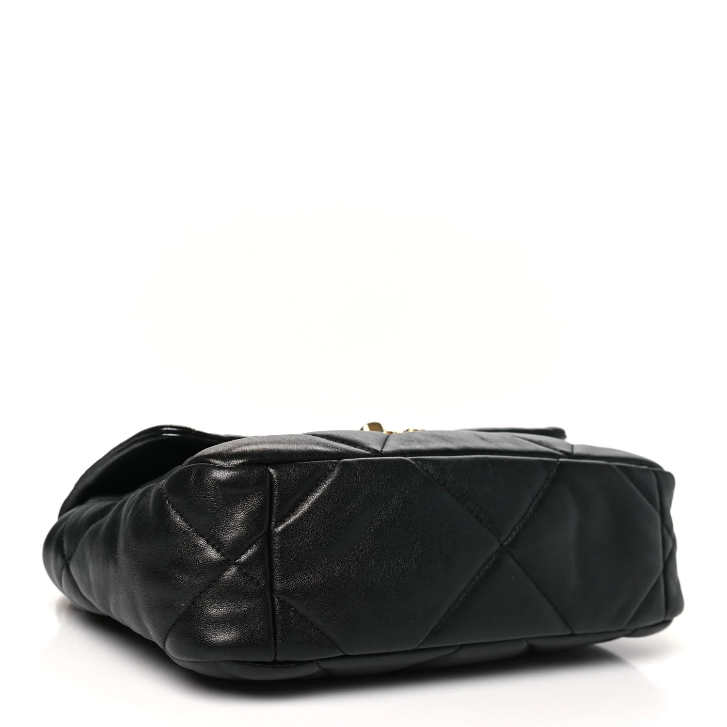 Lambskin Quilted Medium Chanel 19 Flap Black