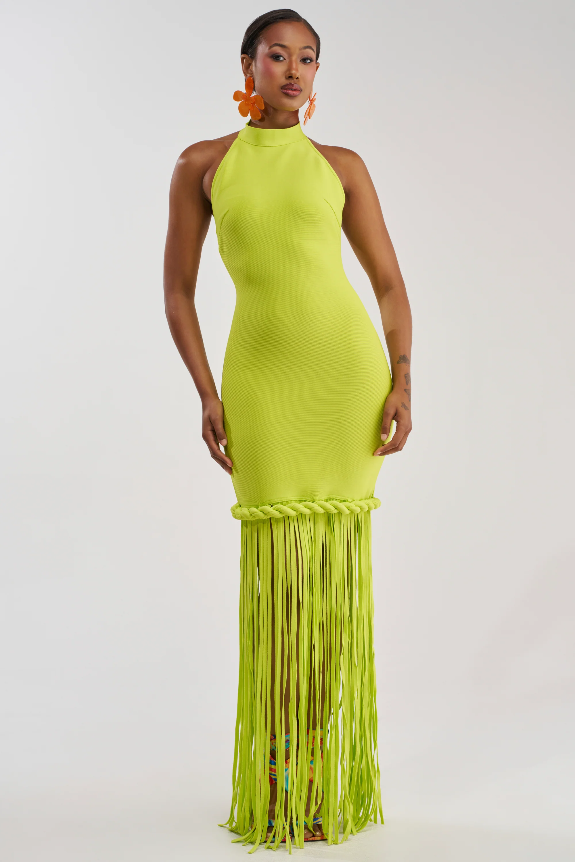 BEACH THEN CLUB MAXI DRESS IN LIME - Akira Store