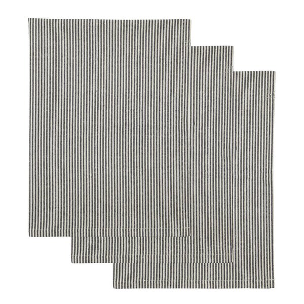 Cook kjøkkenhåndkle 75x55 cm 3 stk mørkegrå