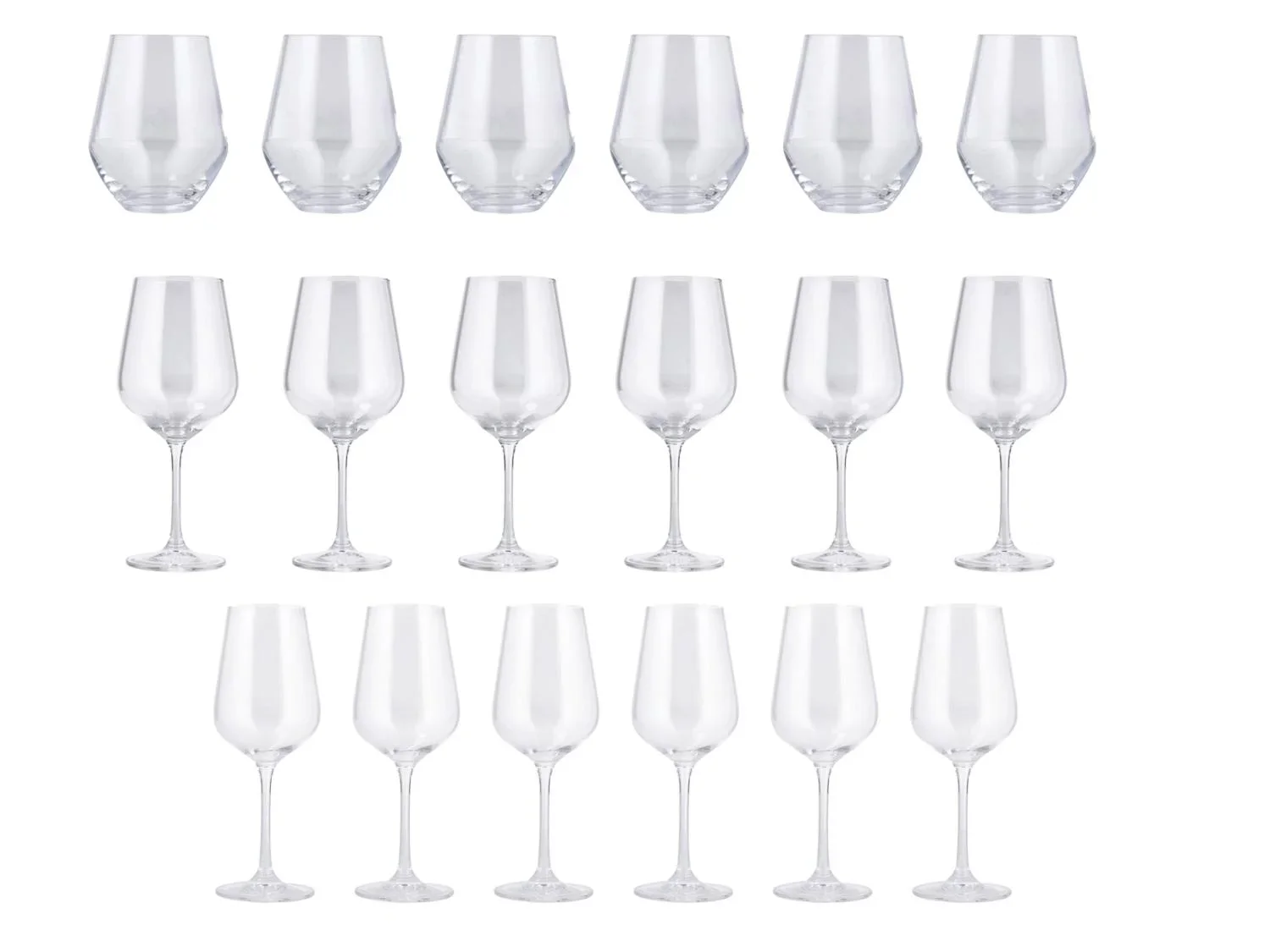 SILVERCREST Lot de 6 verres en cristal