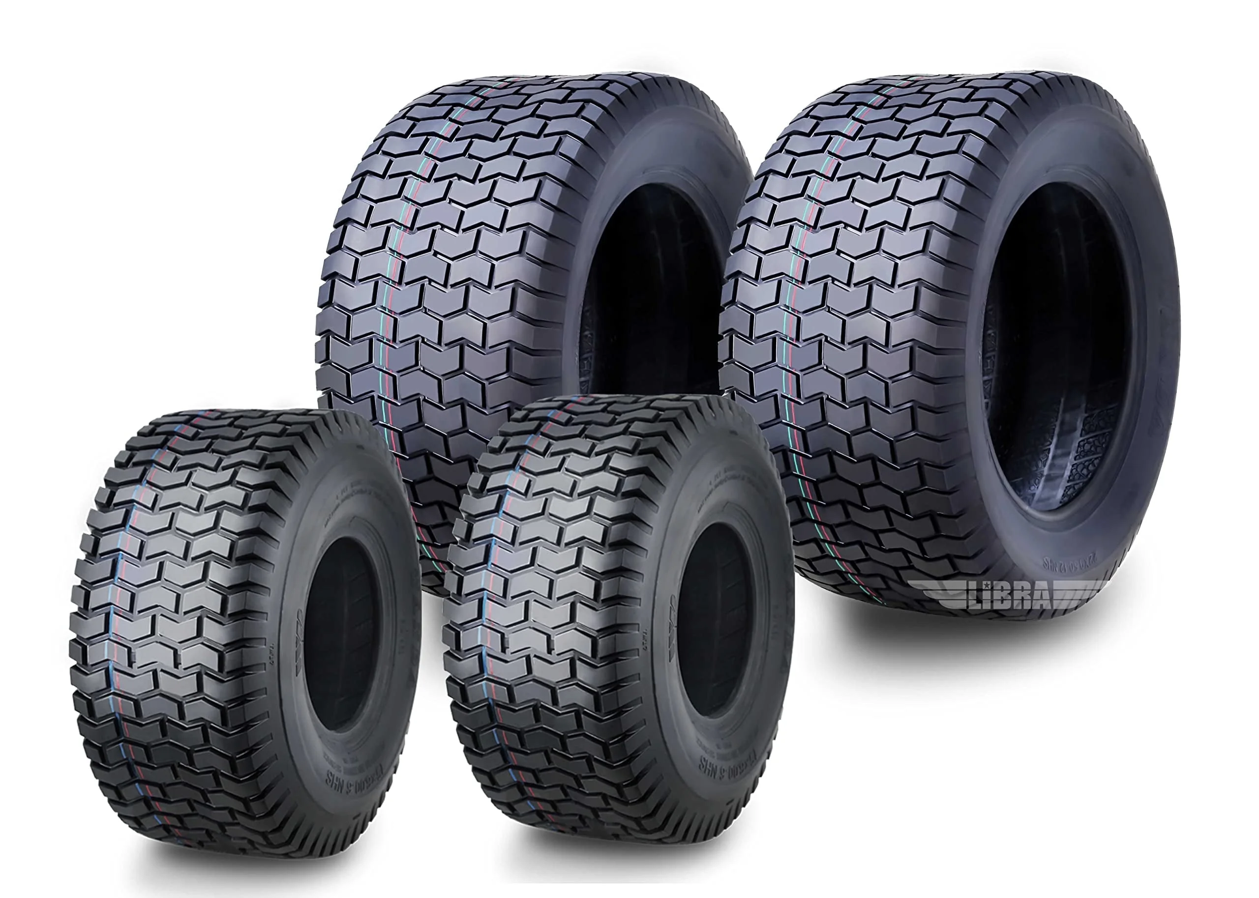 Set 4 15X6-6 20X8-8 Lawn Mower Tractor Cart Turf Tires 4 Ply-13114/13131 - Image 7