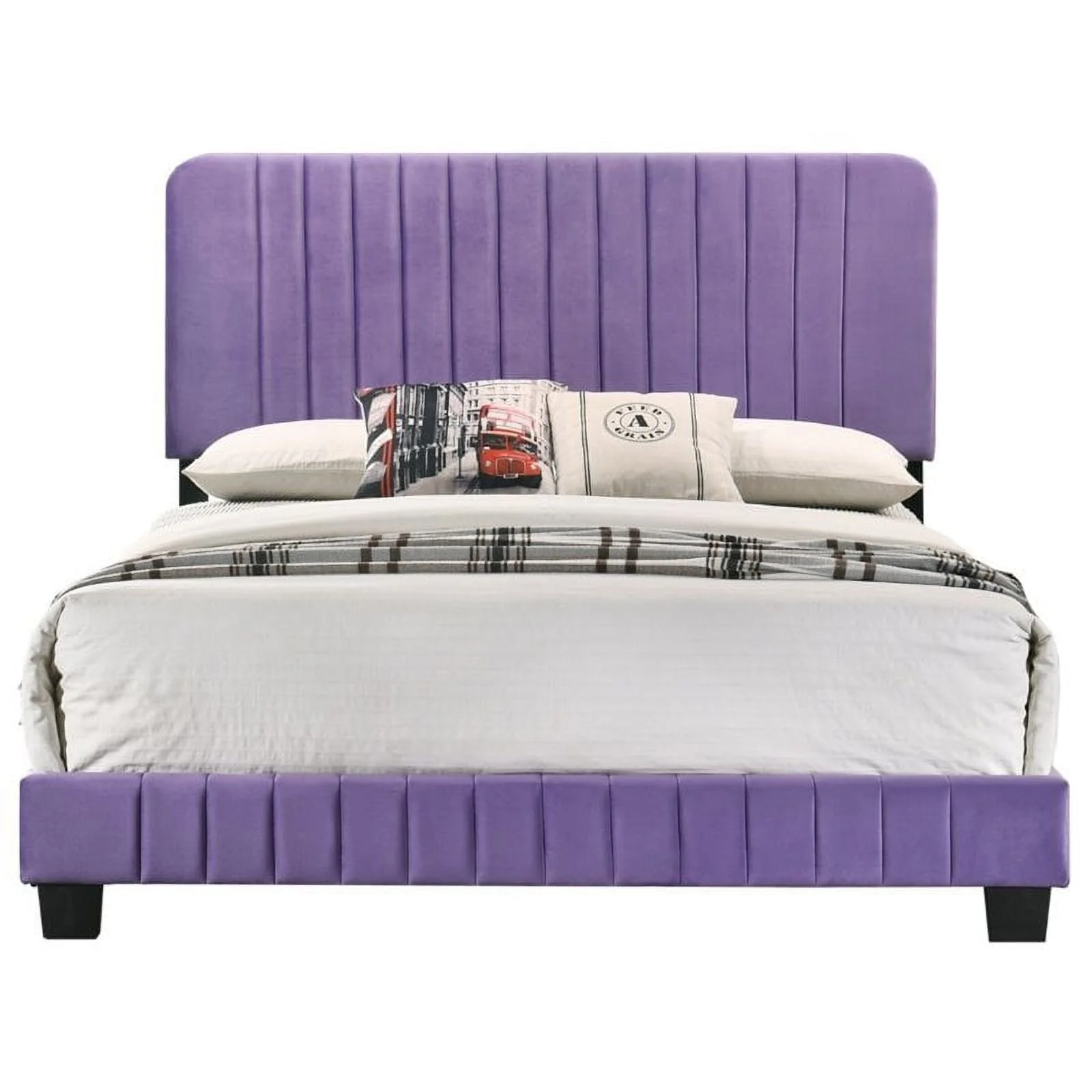Glory Furniture Lodi G0502-KB-UP KING BED , PURPLE(Twin)
