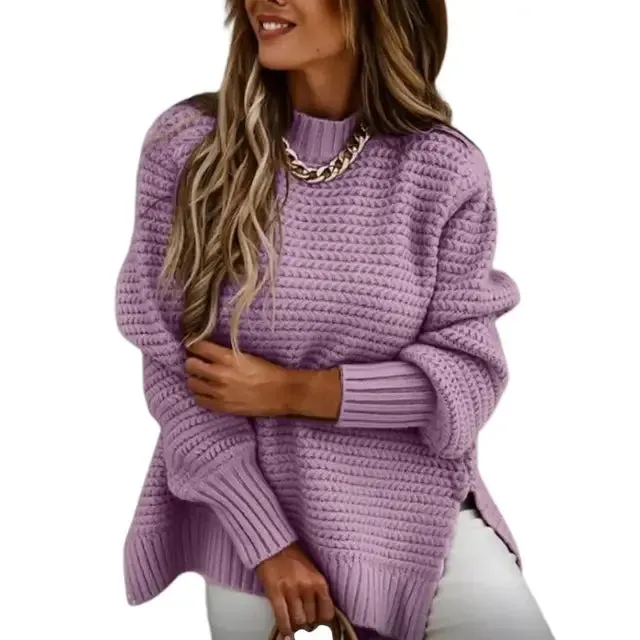 Sophie Paris | Pull en tricot à col haut et douillet