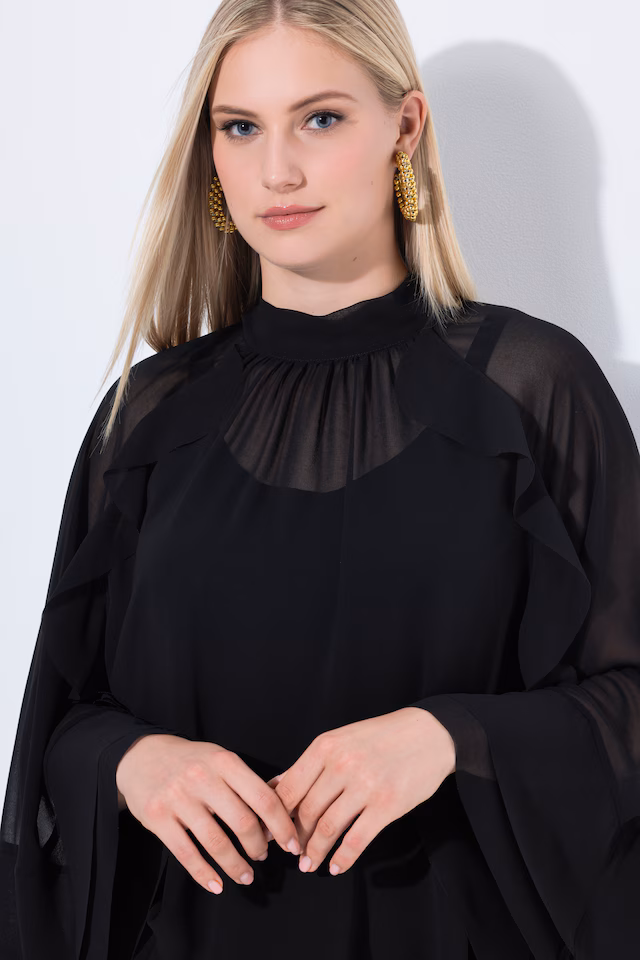 Chiffon Cape Blouse