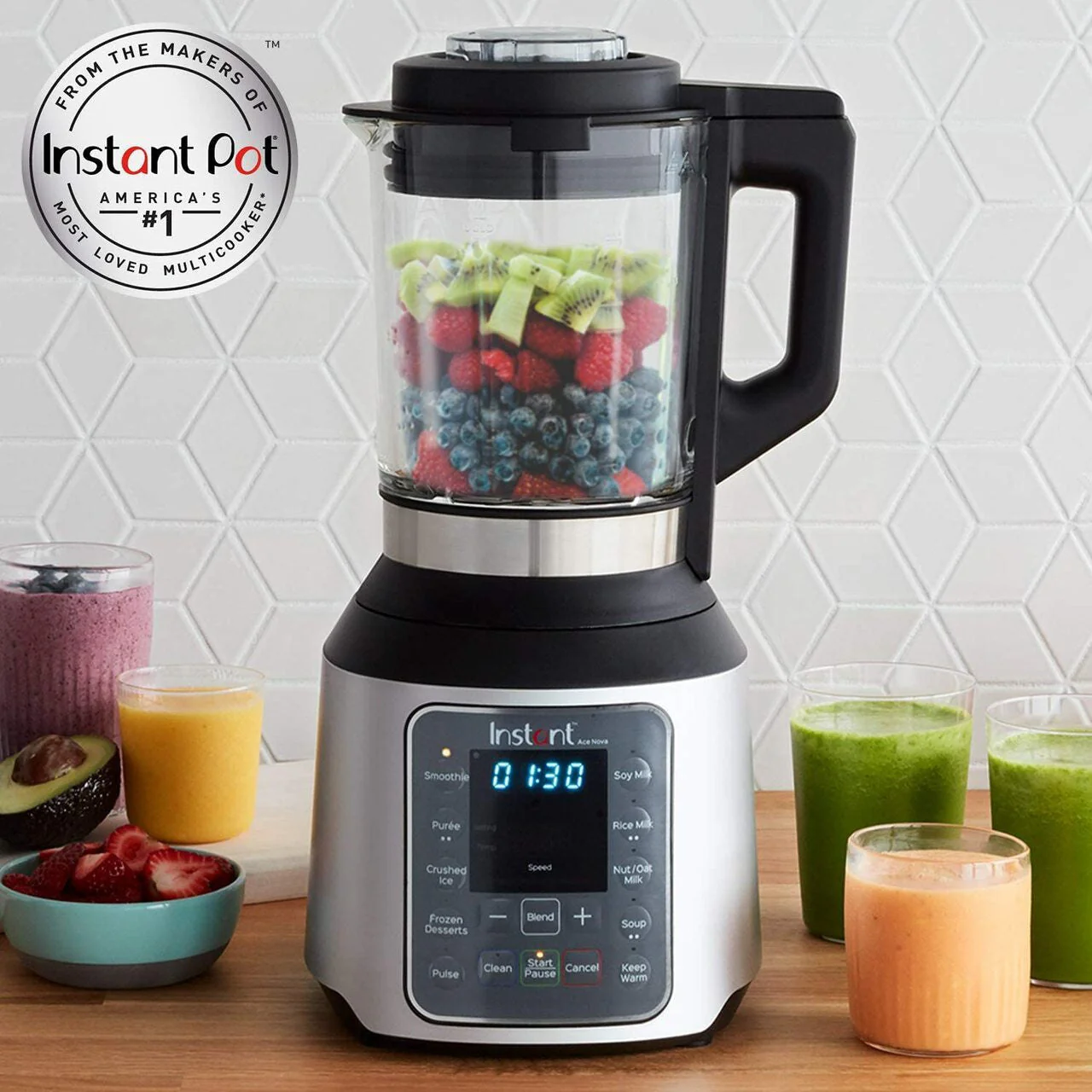Blender cuiseur Instant Ace Nova, chaud et froid, 9 programmes à une touche, 1,6 L, 1000 W