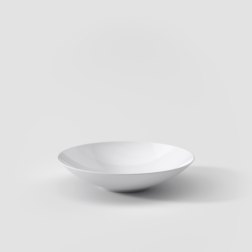 MetroChic Soup bowl - White, 8.7'', Premium Bone Porcelain