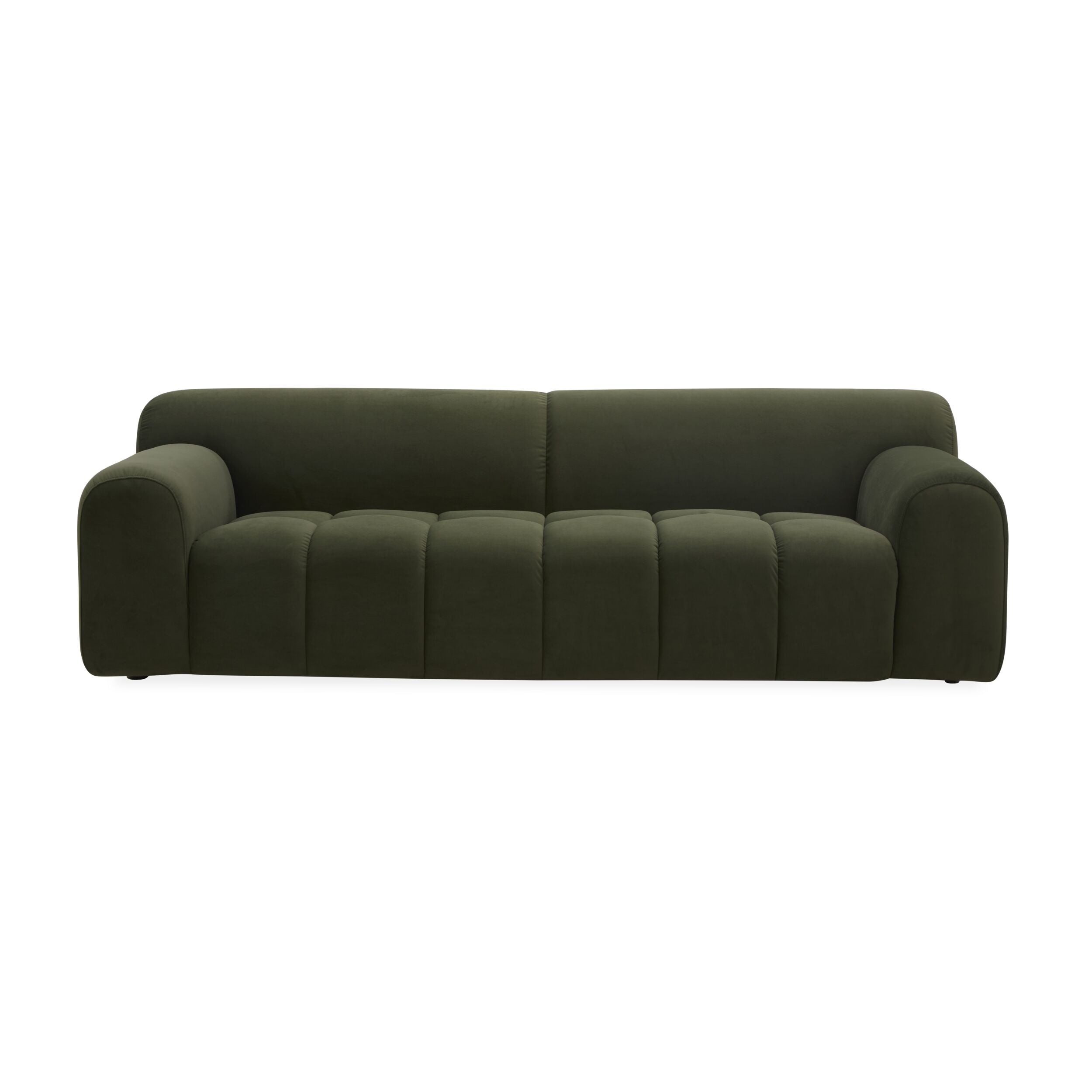 Alexis 3 Seater Velvet Sofa Eucalyptus