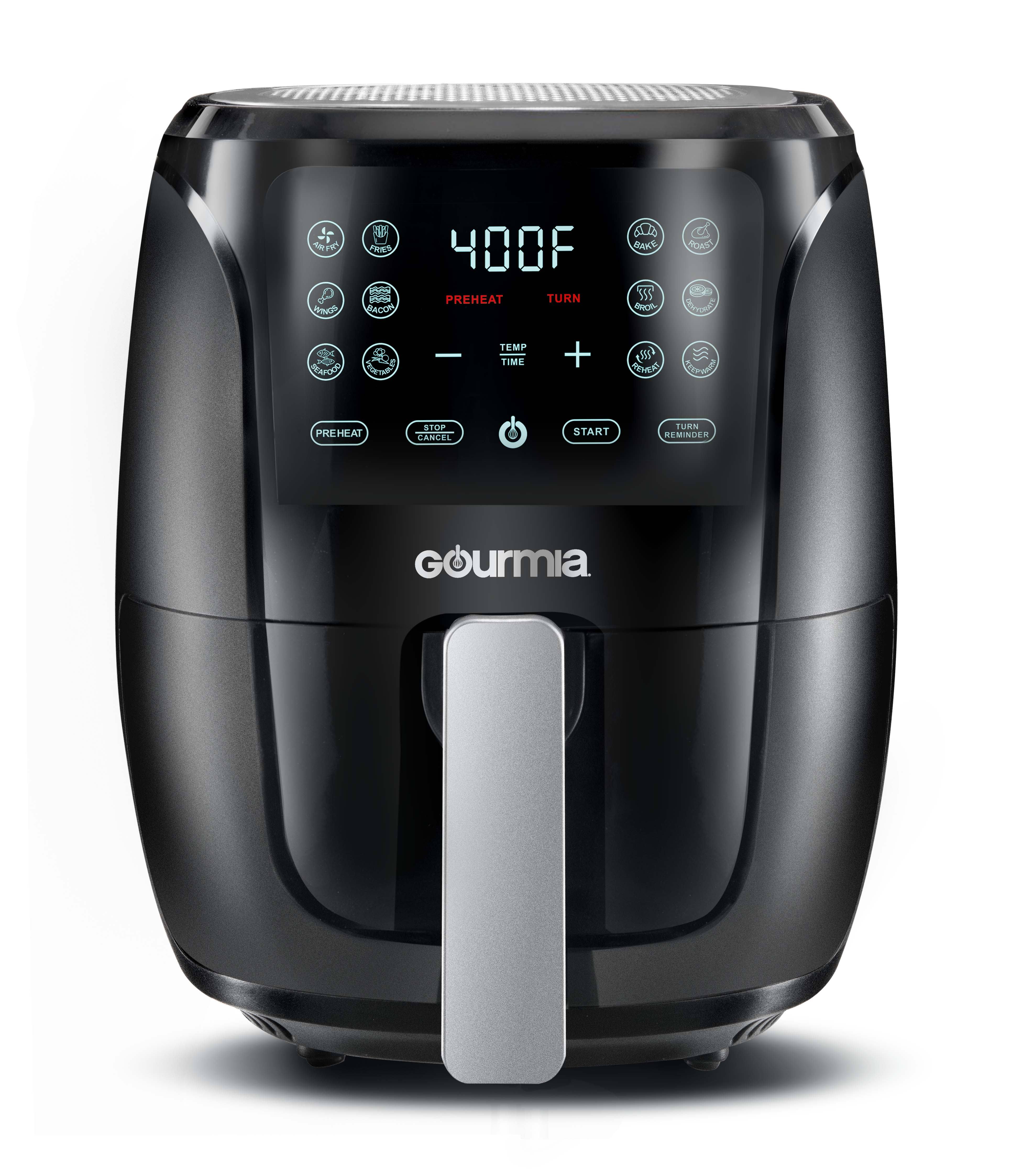 Gourmia 4 qt Digital Air Fryer with Guided Cooking Black GAF486