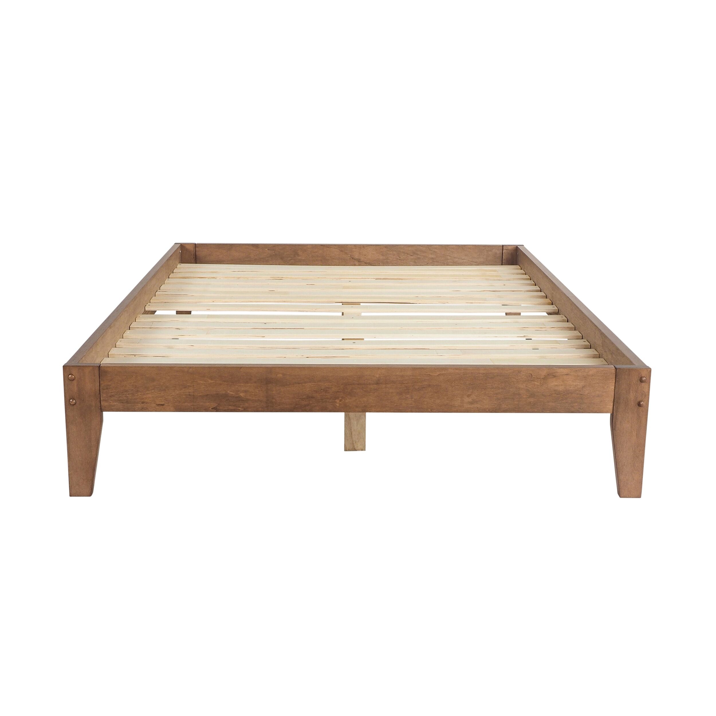 Kyan Double Bed Base Chestnut - Early Settler Furniture