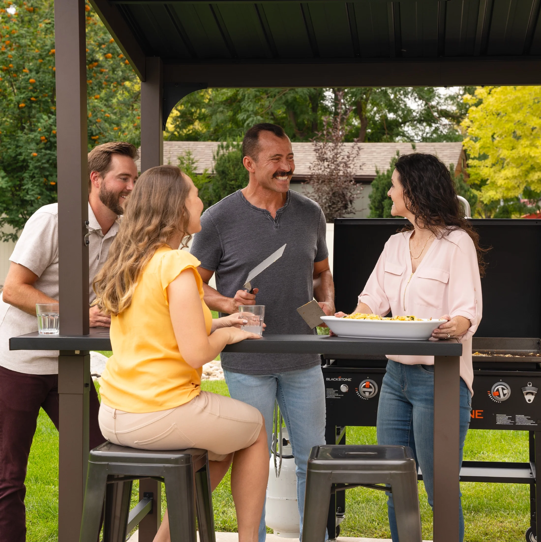 5' x 8' Outdoor Griddle/Grill Pavilion Grill Gazebo(5' x 8') - Image 9