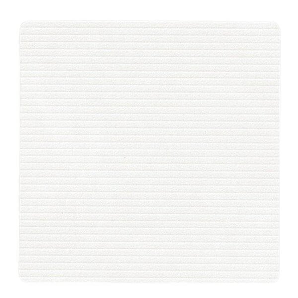 Square Corduroy glassbrikke 10 cm Pure White