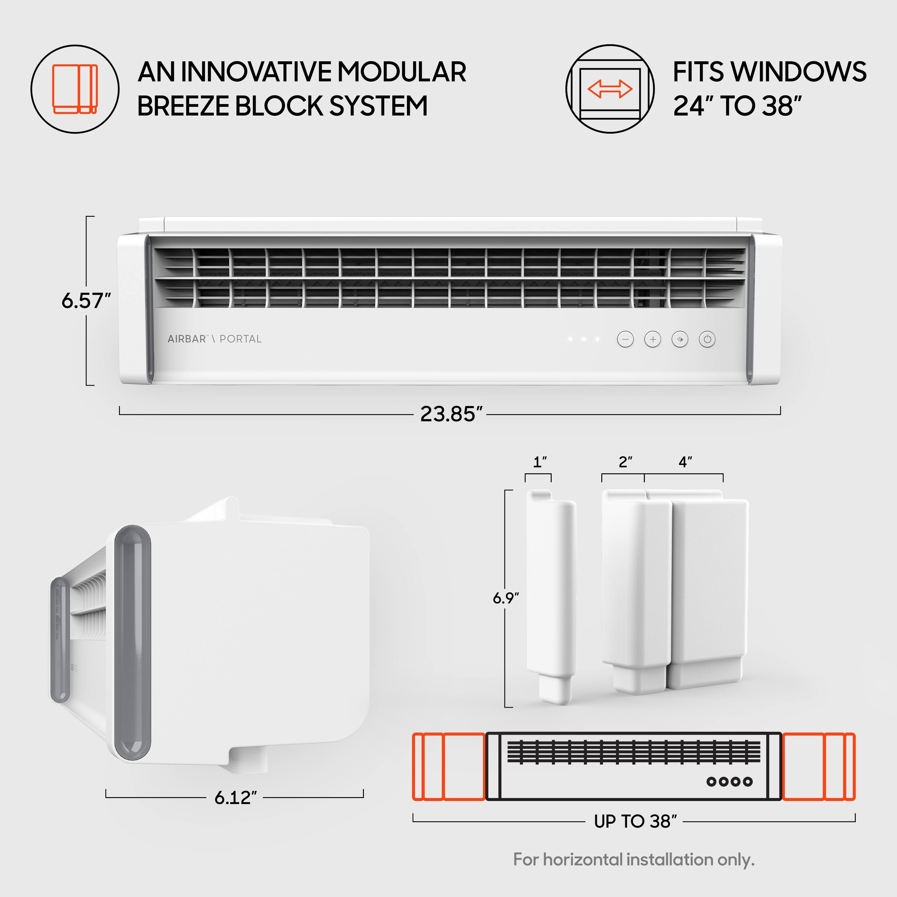 Sharper Image Portal Window Fan White