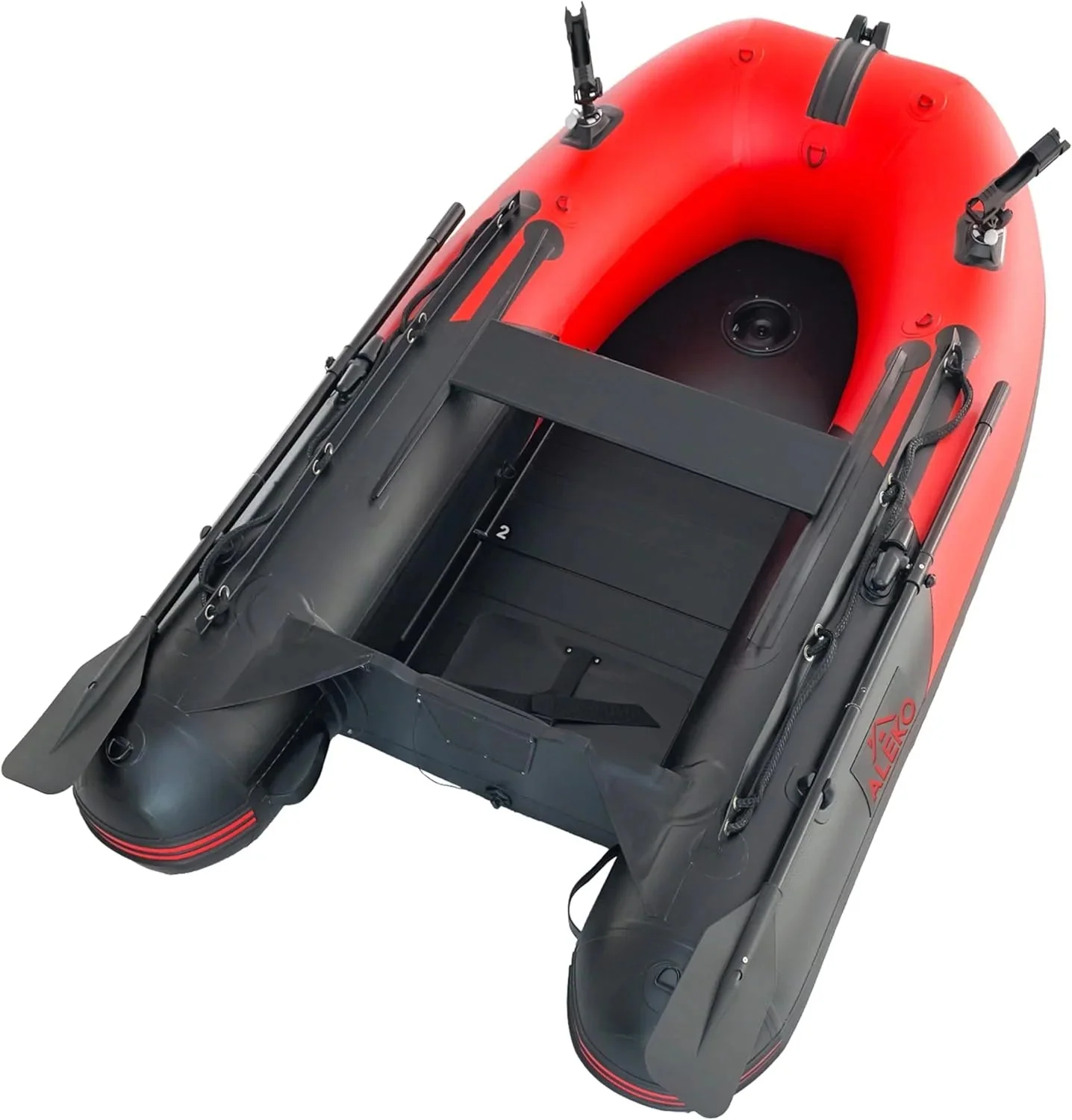 Inflatable Boat | Yacht Dinghy Tender Raft | Multi Person Fishing Boat | Aluminum Floor Oars | Fishing Rod Holders | Heavy-duty Pvc | 2024…