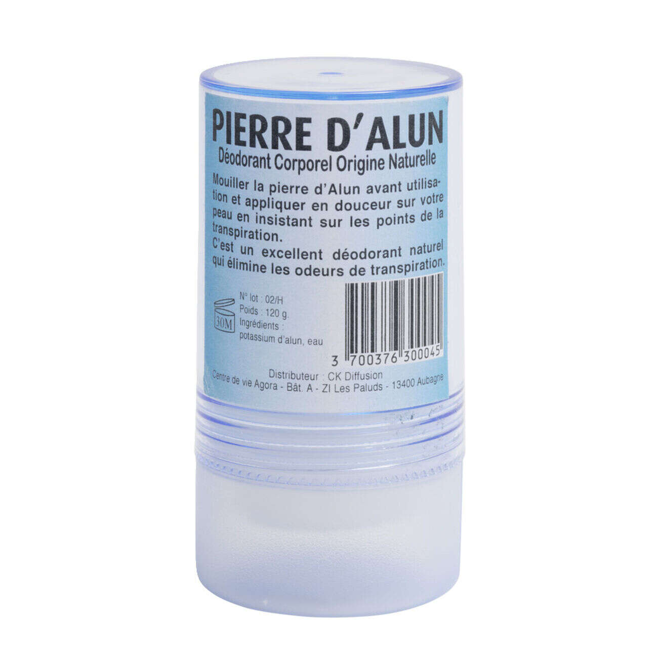 Déodorant pierre d'alun stick 120gr