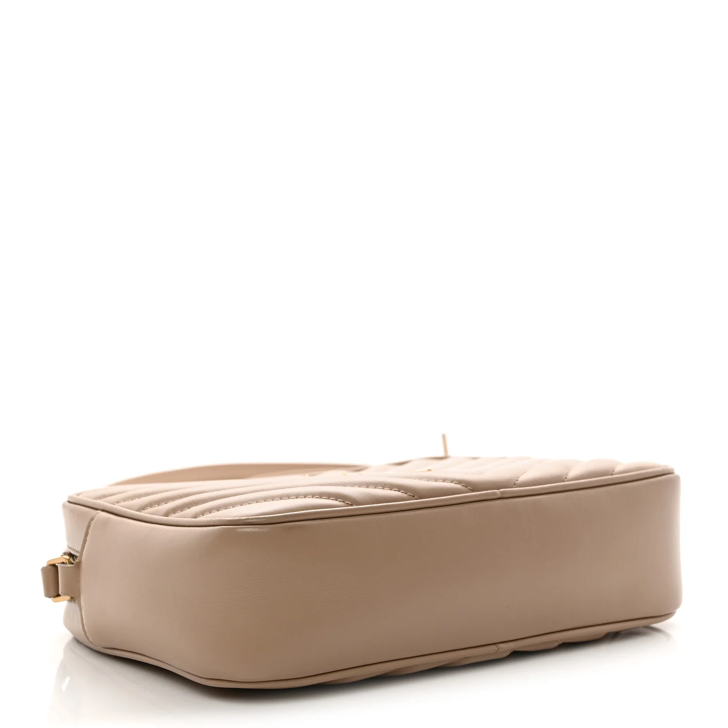 Calfskin Matelasse Monogram Lou Camera Bag Dark Latte