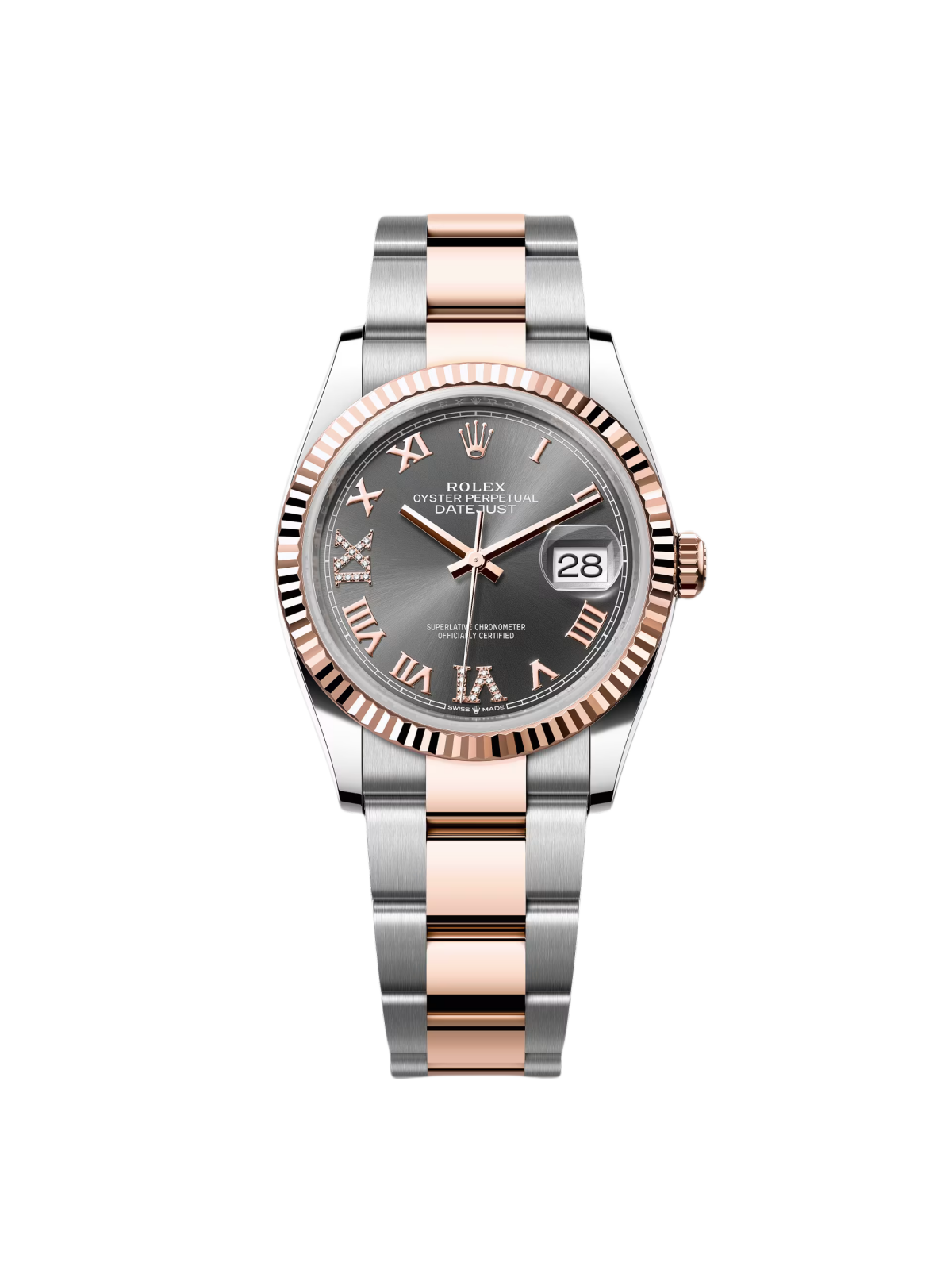 【Super Clone】RLX  Datejust 36mm 126231 Slate Dial Jubilee Bracelet