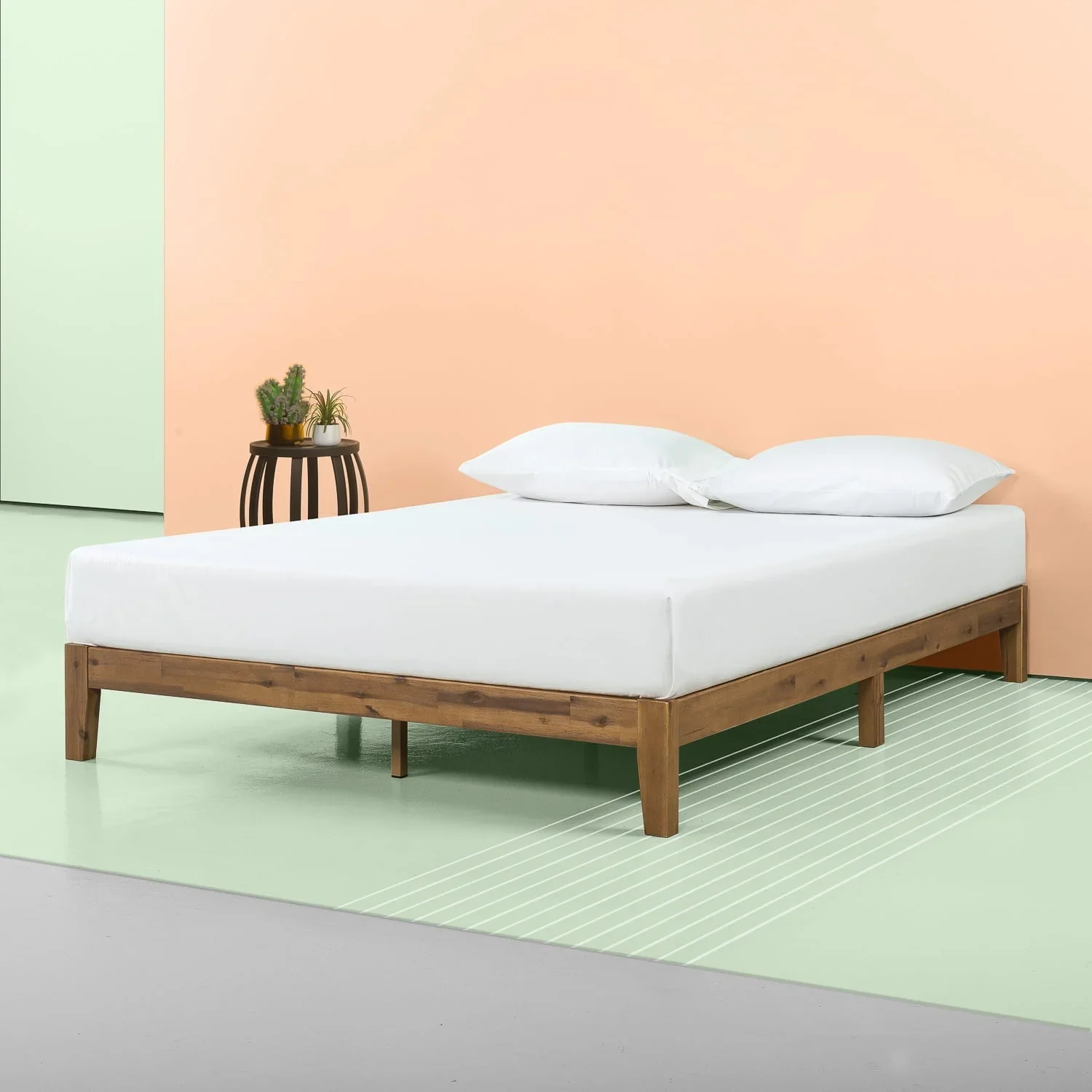 Zinus Lucinda 10 Wood Platform Bed Frame, King