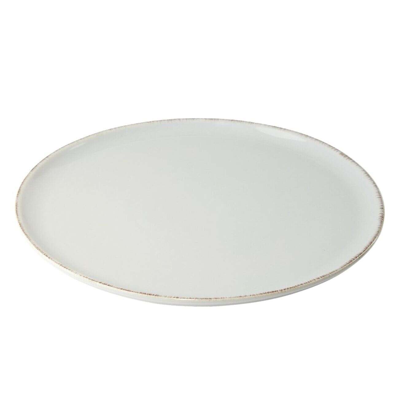 Assiette plate Lisbonne en grès gris Ø27cm