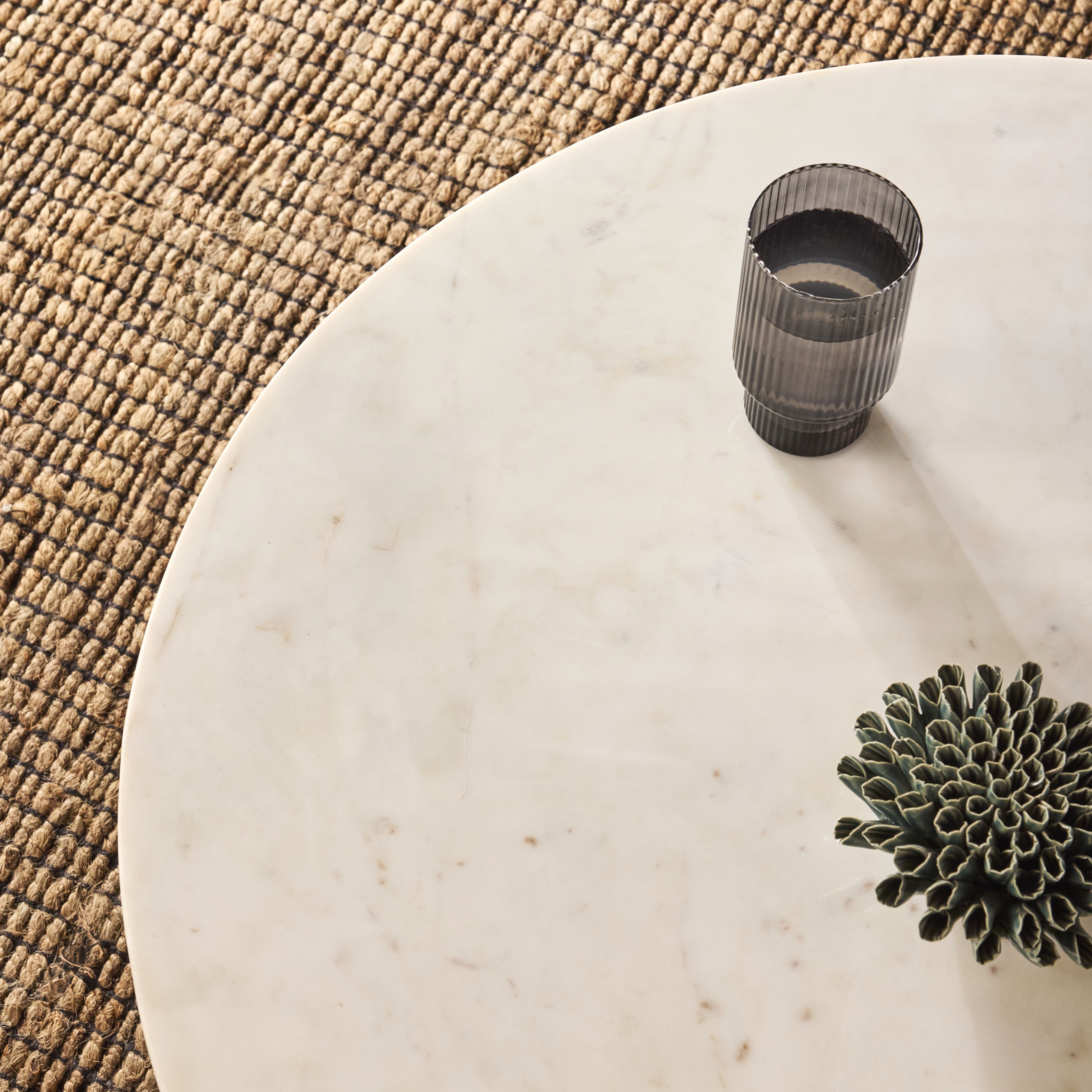 Deva Round Coffee Table Black