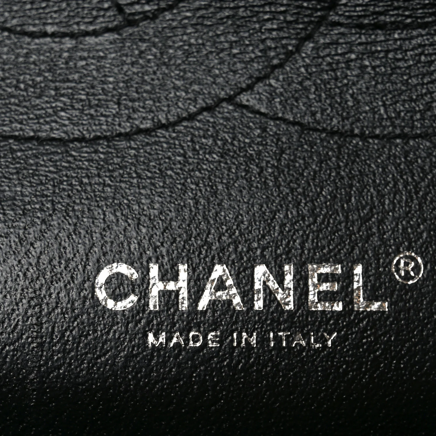 Patent Quilted Jumbo Double Flap Black