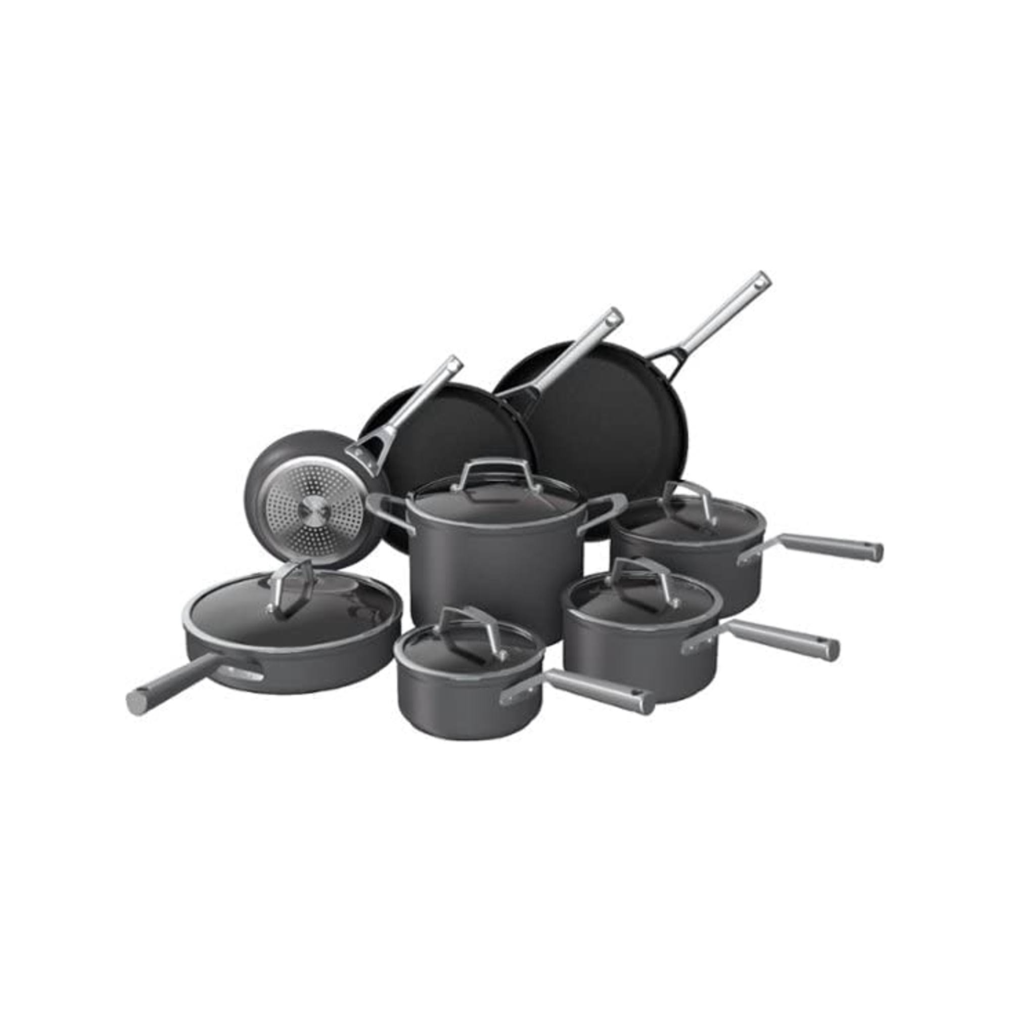 Ninja Foodi C39600 NeverStick Cookware Set 13 Piece Pots and Pans Non Stick Coating Kitchen Set Dishwasher & Oven Safe with Tempered Glass Lids
